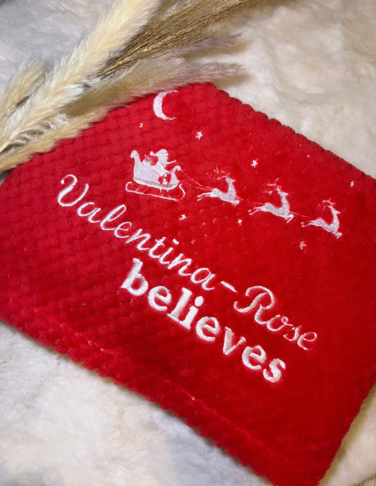 Christmas Waffle blanket