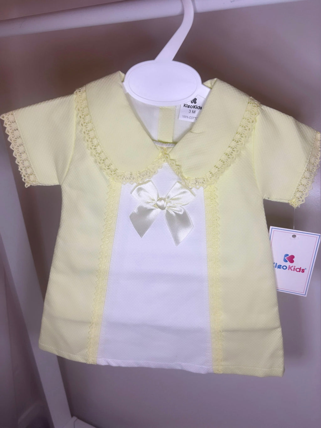 Yellow Frill Bow Dress