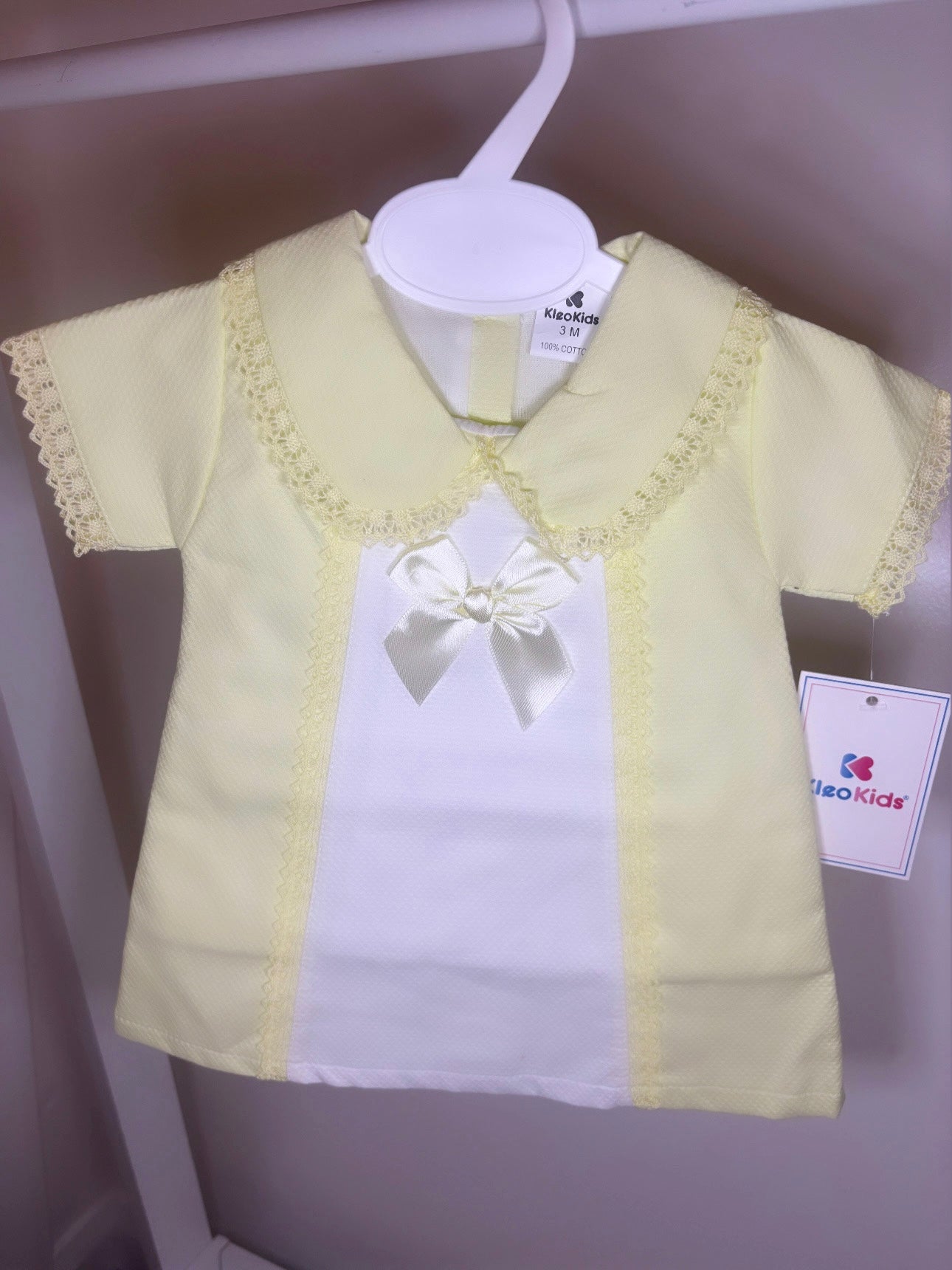 Yellow Frill Bow Dress