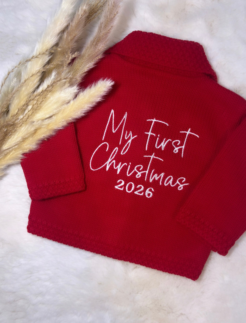 First Christmas Knitted Cardigan