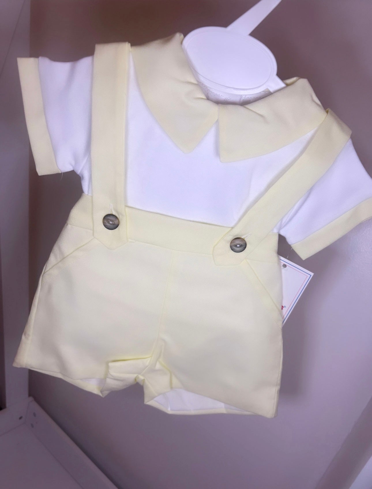 Lemon Dungaree & Shirt Set