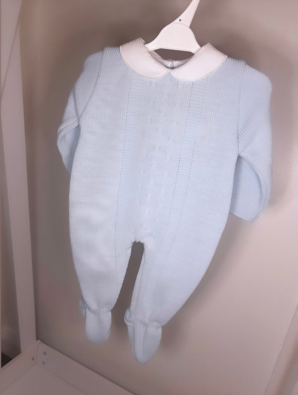 Blue Cable Knit Outfit