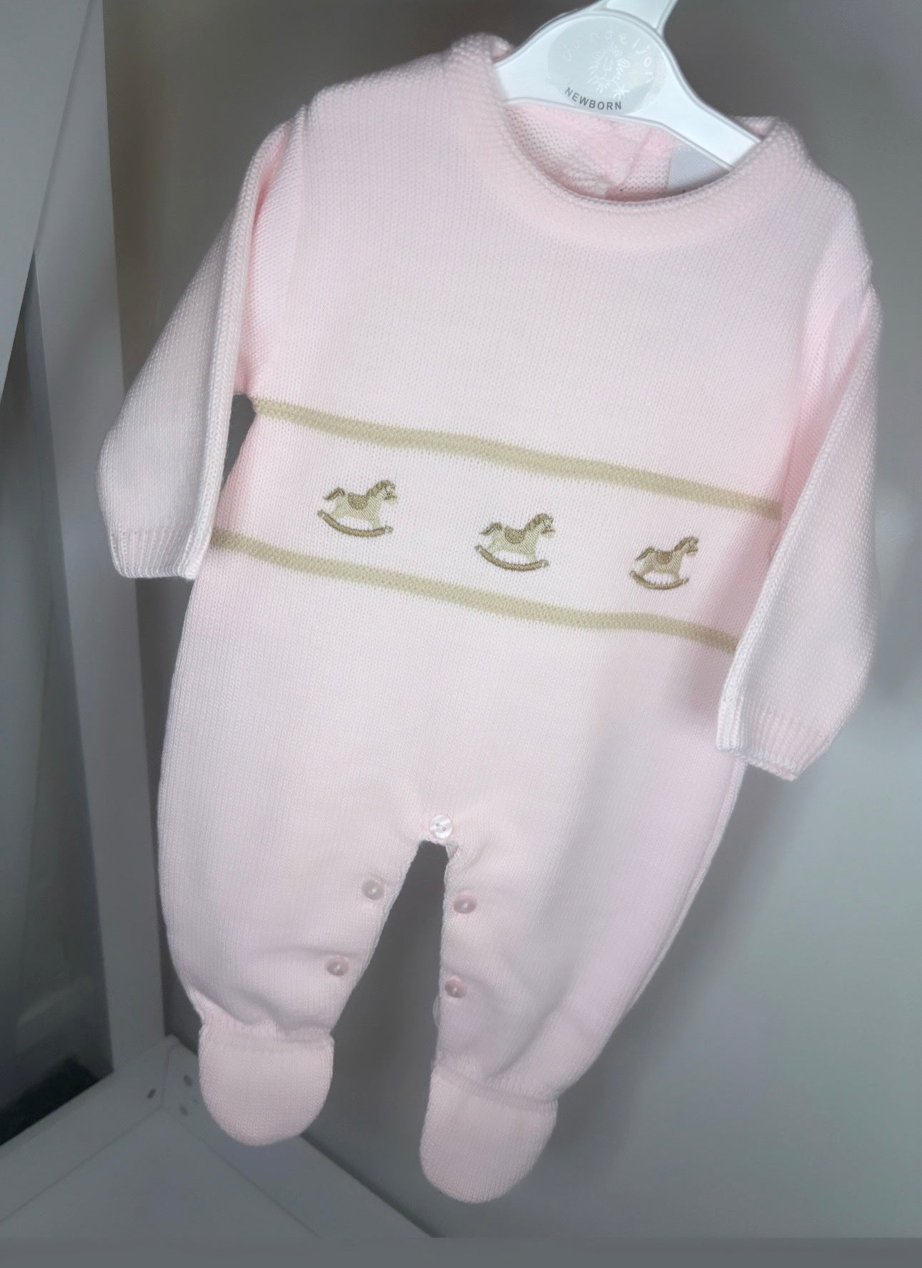 Rocking Horse Knitted Babygrow