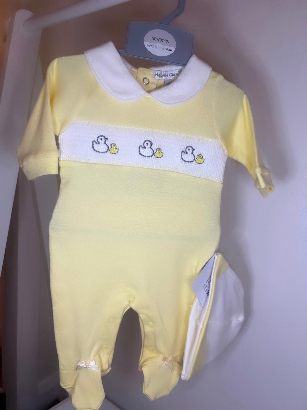 Ducking Smocked Babygrow Set