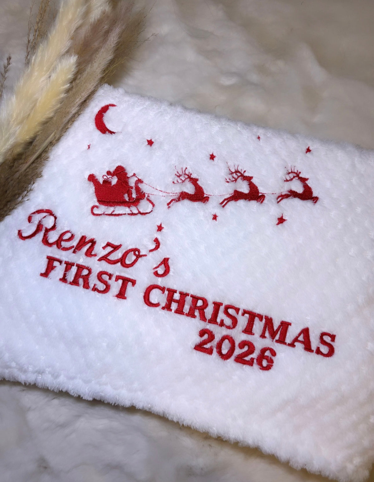 Christmas Waffle blanket