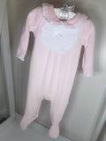 Pleated Bow Babygrow