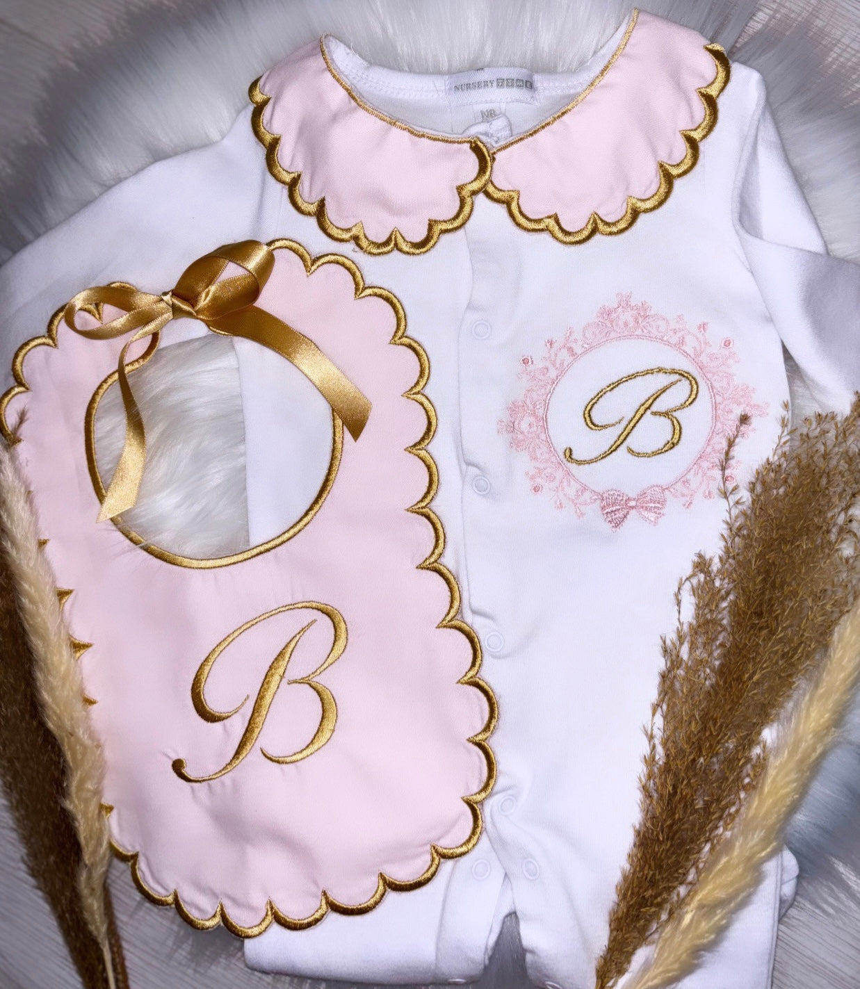 Personalised Spanish Babygrow & Bib set