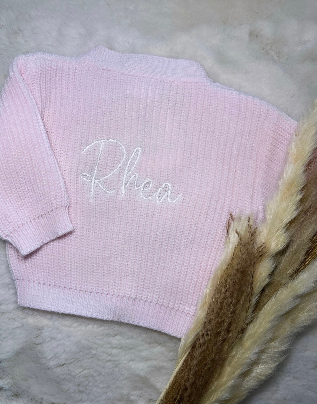 Baby Name personalised knitted cardigan